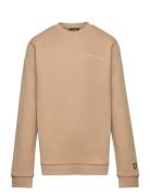 Lyle & Scott Script Crew Neck Sweatshirt Beige