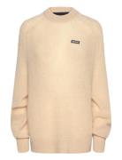 ROTATE Birger Christensen Light Knit Logo Sweater Beige