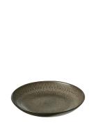 Aida Relief St Ware Soup Plate Grey 1 Pcs. 22 Cm. Grå