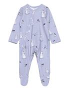 Gugguu Baby Print Full Bodysuit Blå