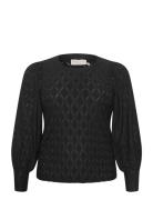 Kaffe Curve Kctina Lace Blouse Svart