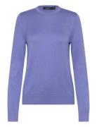 Lauren Ralph Lauren Cotton-Blend Sweater Blå