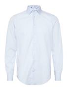 Bosweel Shirts Est. 1937 Poplin W. Paisley Contrast Blå