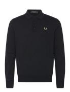 Fred Perry Classic Knit Shirt L/S Svart