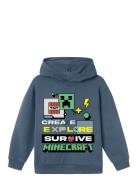 Name It Nkmsince Minecraft Nreg Sweat Wh Bru Bfu Blå