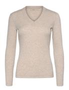 InWear Dagnaiw Melange V-Neck Ls Beige