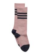 Mp Denmark Merle Glitter Knee Socks Rosa