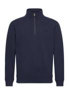 Superdry Essential Logo Half Zip Marinblå