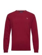 GANT Superfine Lambswool Crew Burgundy