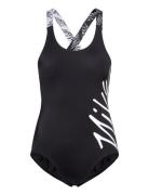 NIKE SWIM Nike G Crossback Piece Scr Svart