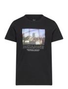 Jack & J S Jorportland Tee Ss Crew Neck Fst Jnr Svart