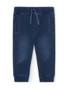 Boboli Fleece Denim Trousers For Baby Boy -Bci Blå