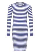 Mads Nørgaard 5X5 Classic Stripe Dubina Dress Blå