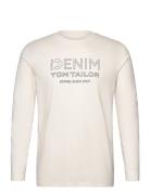 Tom Tailor Printed Longsleeve Kräm