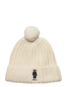 Polo Ralph Lauren Polo Bear Rib Pom-Pom Beanie Hat Kräm