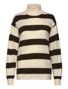 Mads Nørgaard Eco Wool Stripe Kally Sweater Kräm