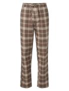 Lexington Home Konrad Organic Cotton Checked Flannel Pajama Pants Beig...