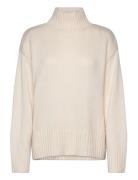 Object Objagnes Lo Ls H.neck Knit Pullover Noos Kräm