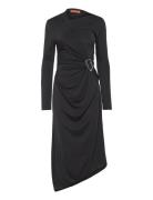 STINE GOYA Long Sleeve Midi Dress With Fixed B Svart