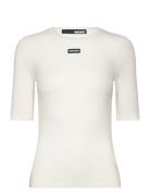 ROTATE Birger Christensen Short Sleeve T-Shirt Kräm