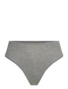 Lindex Brief Thong High Cotton Grå