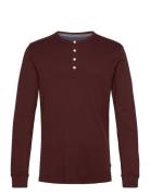 Lindbergh Solid Gradad W Contrast Fabric L/S Burgundy