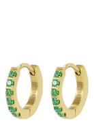 Bud To Rose Crown Huggie Green/Gold Guld