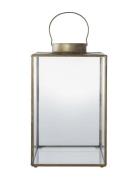 House Nordic Lene - Lantern, Metal/Glass, Antique Brass Look Guld