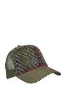 Upfront Maple A-Shape Trucker Cap Khaki Green