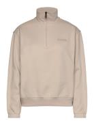 Napapijri Bisez Half-Zip Sweatshirt Beige