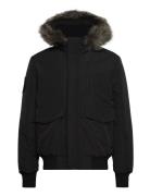 Superdry Everest Hooded Puffer Bomber Svart