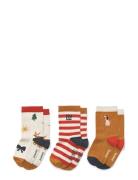 Liewood Silas Socks 3-Pack Multi/patterned