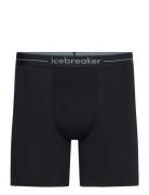 Icebreaker M Anatomica Long Boxers Svart