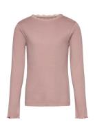 Huttelihut T-Shirt Ls Rib Rosa