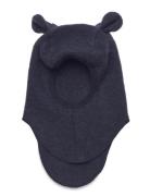 Huttelihut Balaclava Ears Wool Fleece Marinblå