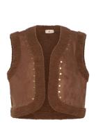 FREE/QUENT Fqlamby-Waistcoat Brun