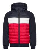 Superdry Hooded Storm Hybrid Padded Jkt Marinblå