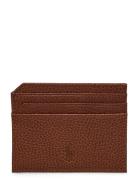 Polo Ralph Lauren Pebbled Leather Card Case Brun