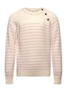 Copenhagen Colors Merino Classic Striped Pullover Beige