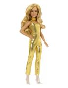 Barbie Fashionistas Doll, Blonde Hair & Golden Jumpsuit Multi/patterne...