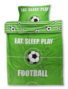 BrandMac Bed Linen Nb 2362 Football Green - 140X200, 60X63 Cm Grön