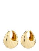 Pilgrim Believe Recycled Chunky Hoop Earrings Guld