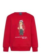 Ralph Lauren Kids Polo Bear Fleece Sweatshirt Röd