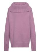 Lindex Sweater Knitted Featheryarn Wi Lila
