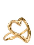 By Jolima Open Heart Ring Guld