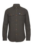 Superdry Flannel Workwear Shirt Grön