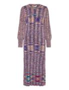 Object Objtalpa Knit Re L/S Dress 135 Multi/patterned