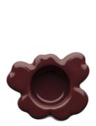 Marimekko Home Unikko Tealight Holder 10X3Cm Brun