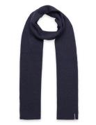 Superdry Essential Logo Knitted Scarf Marinblå