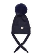 Mp Denmark Oslo Beanie - Fake Fur Marinblå